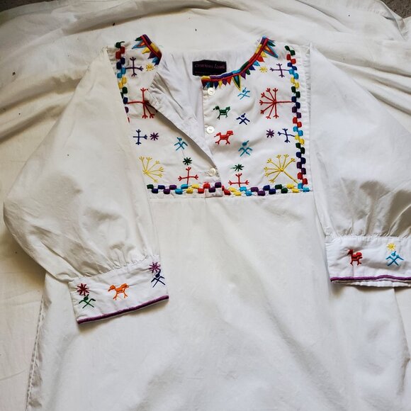 Embroidered tunic top sz S - Picture 1 of 6